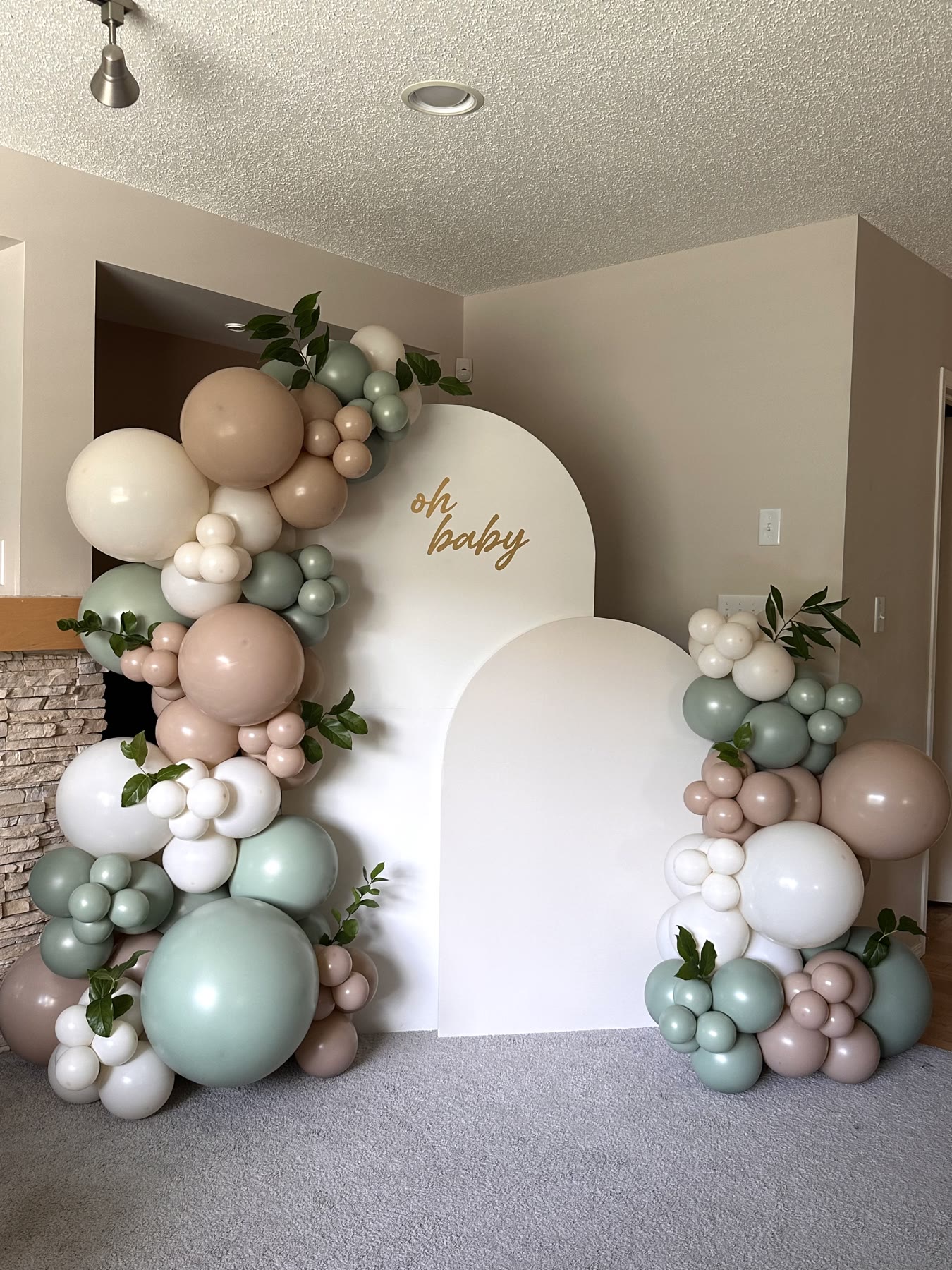 Backdrops balloon decor by Inflatable Decorations, Winnipeg